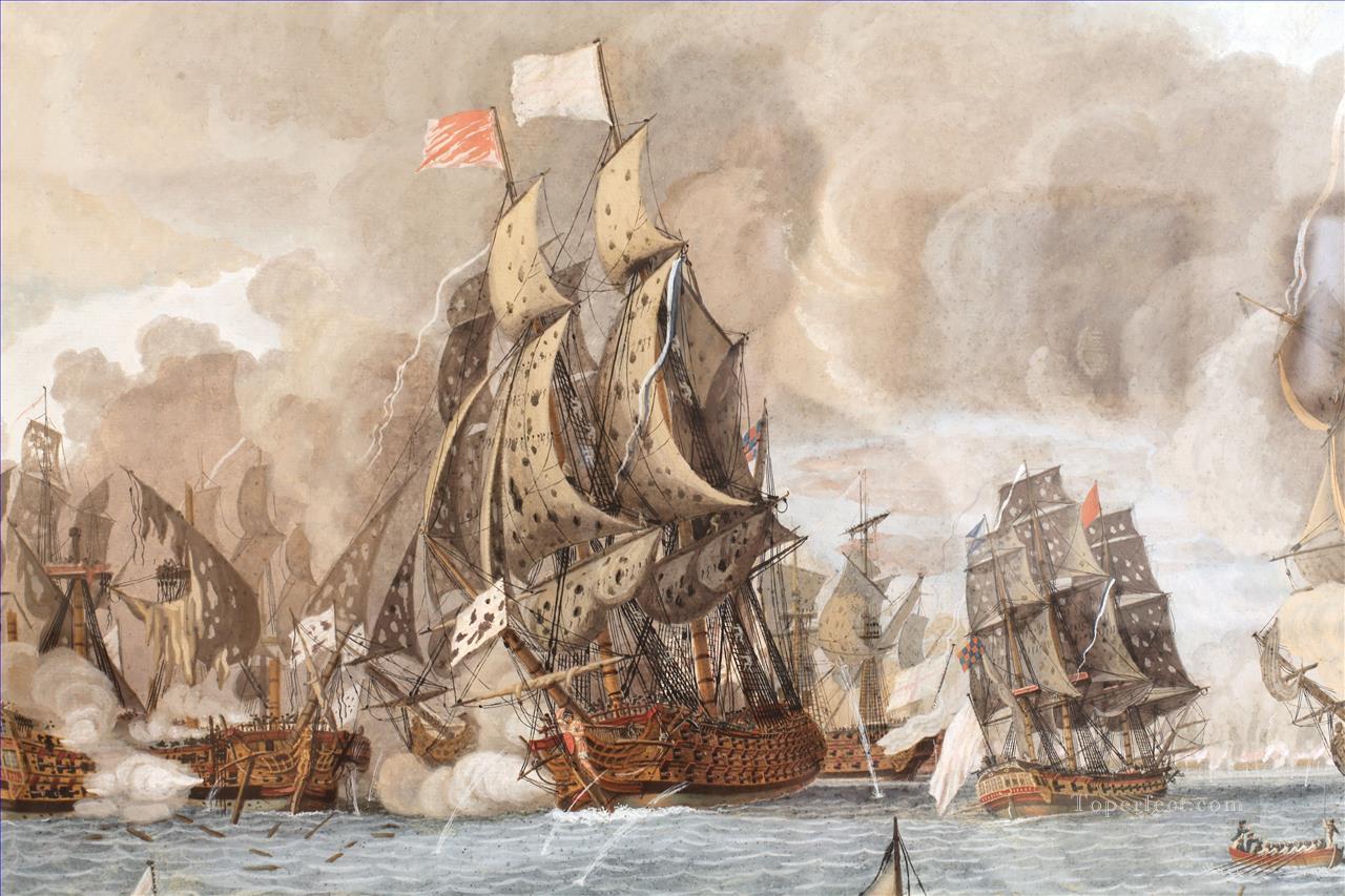 海戦 1782 年 4 月 12 日 デュムラン 2 海戦油絵